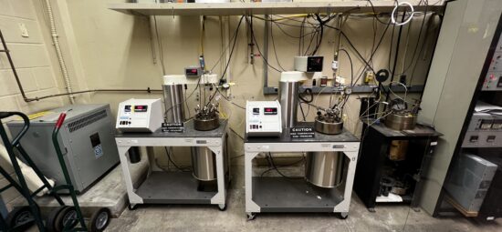 Interior photograph of the corrosion testing facility