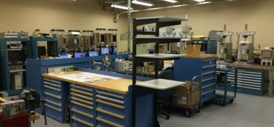 Interior photograph of a Kinectrics workshop