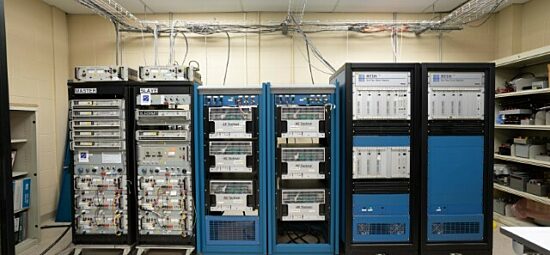 Control panels mounted into racks