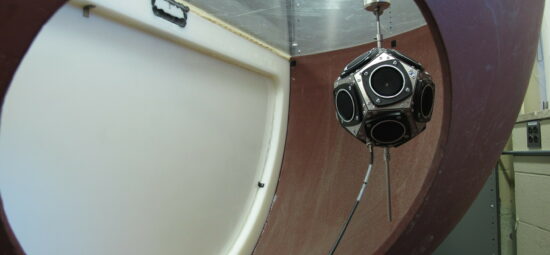 Photograph of the acoustic leak inspection system named ALIS