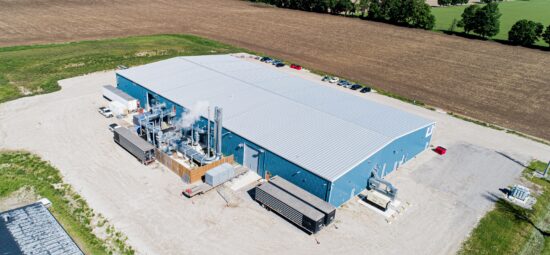 Aerial view of Kinectric's laundry facility