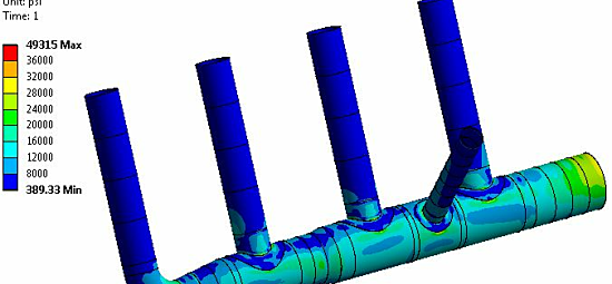 Component integrity chart for piping system