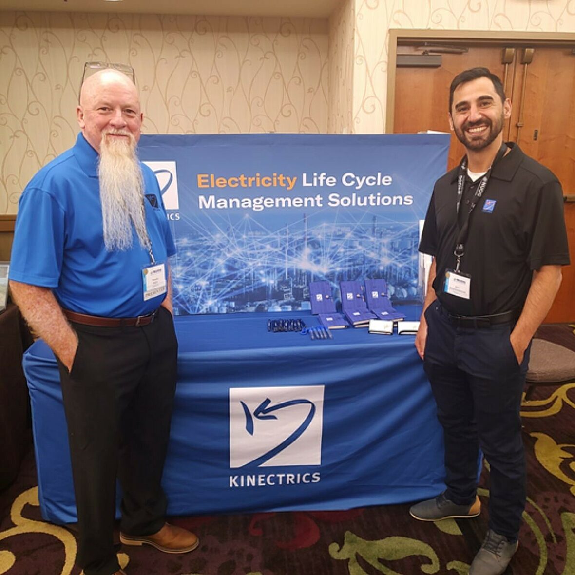 Photograph of Kinectrics representatives at the Nuclear Utility Obsolescence Group Annual Meeting