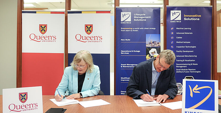 Kinectrics and Queen's University signing memorandum of understanding