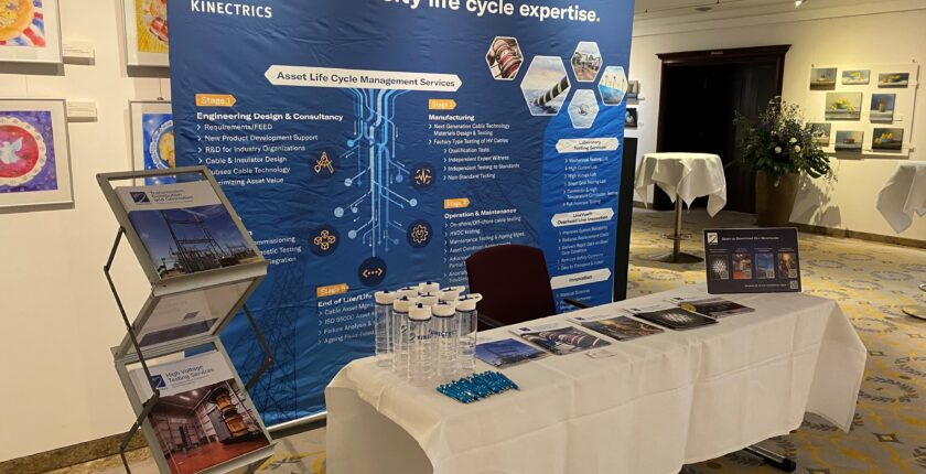 Kinectrics booth at 3rd annual Floating Wind Europe hybrid event