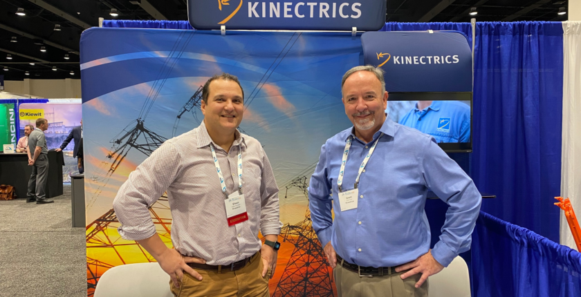 Photograph of Kinectrics representatives at Clean Currents 2022