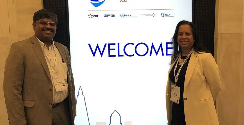 Photograph of Kinectrics representatives at the 2022 Global Forum for Nuclear Innovation