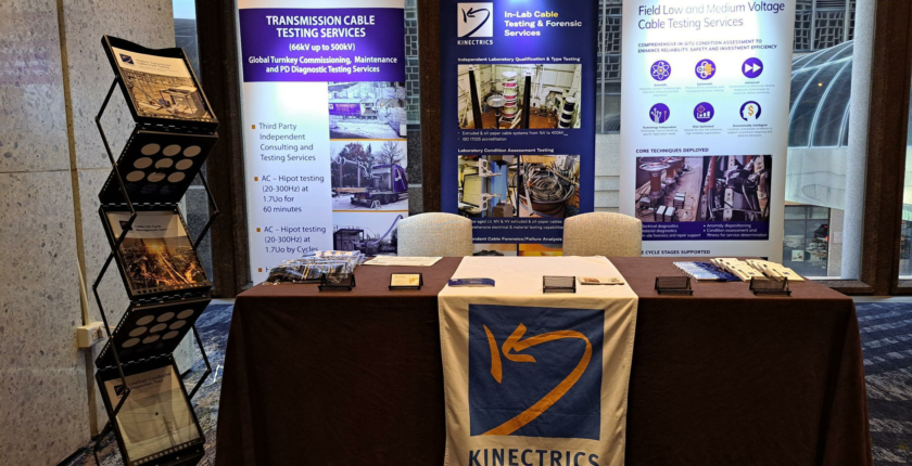 Kinectrics booth at the IEEE PES ICC Spring Meeting 2023 event