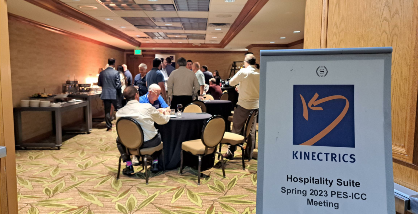 Kinectrics hospitality suite at the IEEE PES ICC Spring Meeting 2023 event