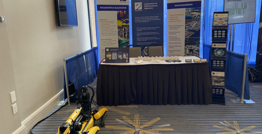 Kinectrics booth at CNS CANDU Maintenance and Nuclear Components 2023 event
