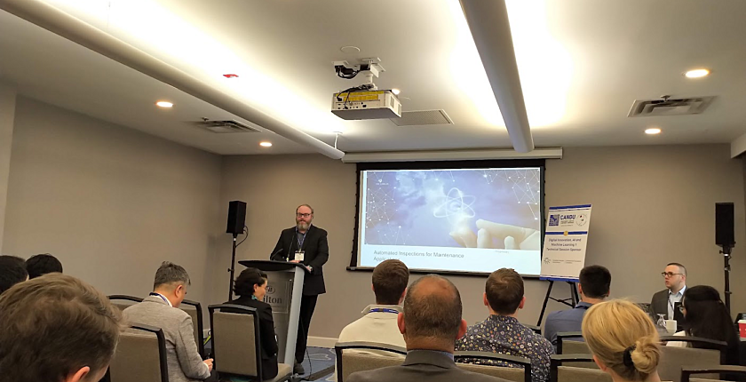 Kinectrics staff leading technical session at CNS CANDU Maintenance and Nuclear Components 2023 event