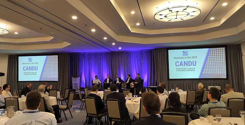Panel discussion during CNS CANDU Maintenance and Nuclear Components 2023 event