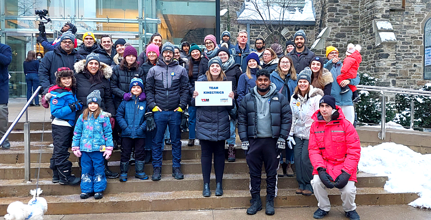 Team Kinectrics participating in yonge street mission coldest night of the year 2023