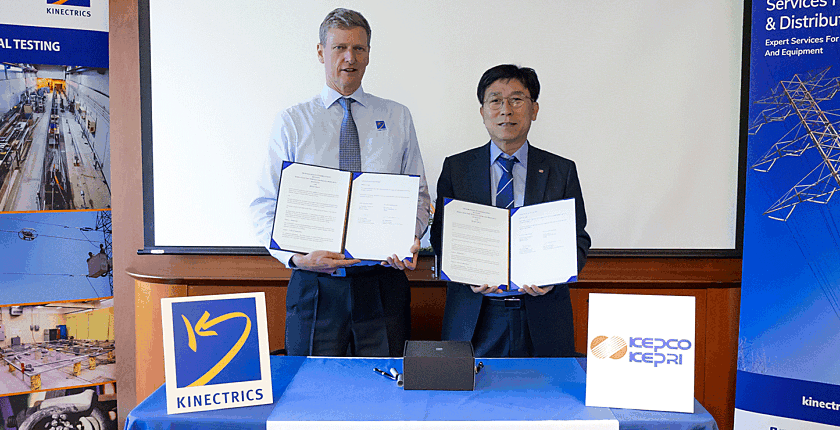 Kinectrics and KEPRI after signing memorandum of understanding