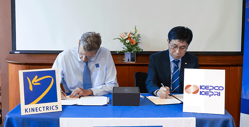 Kinectrics and KEPRI signing memorandum of understanding
