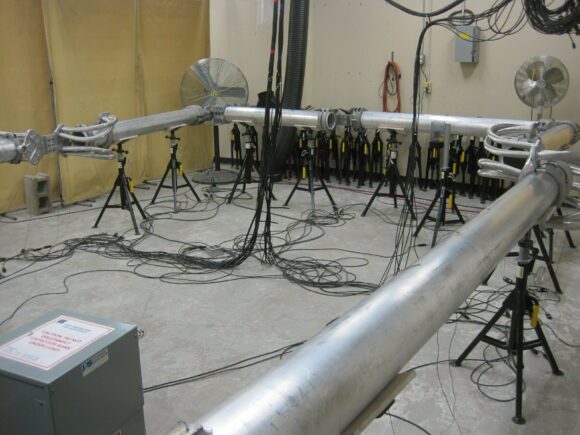 Facility prepared to perform heating tests