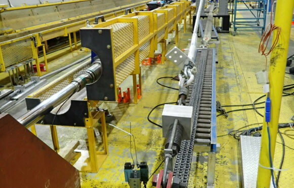 Photograph of facility used to perform sheave tests on connectors