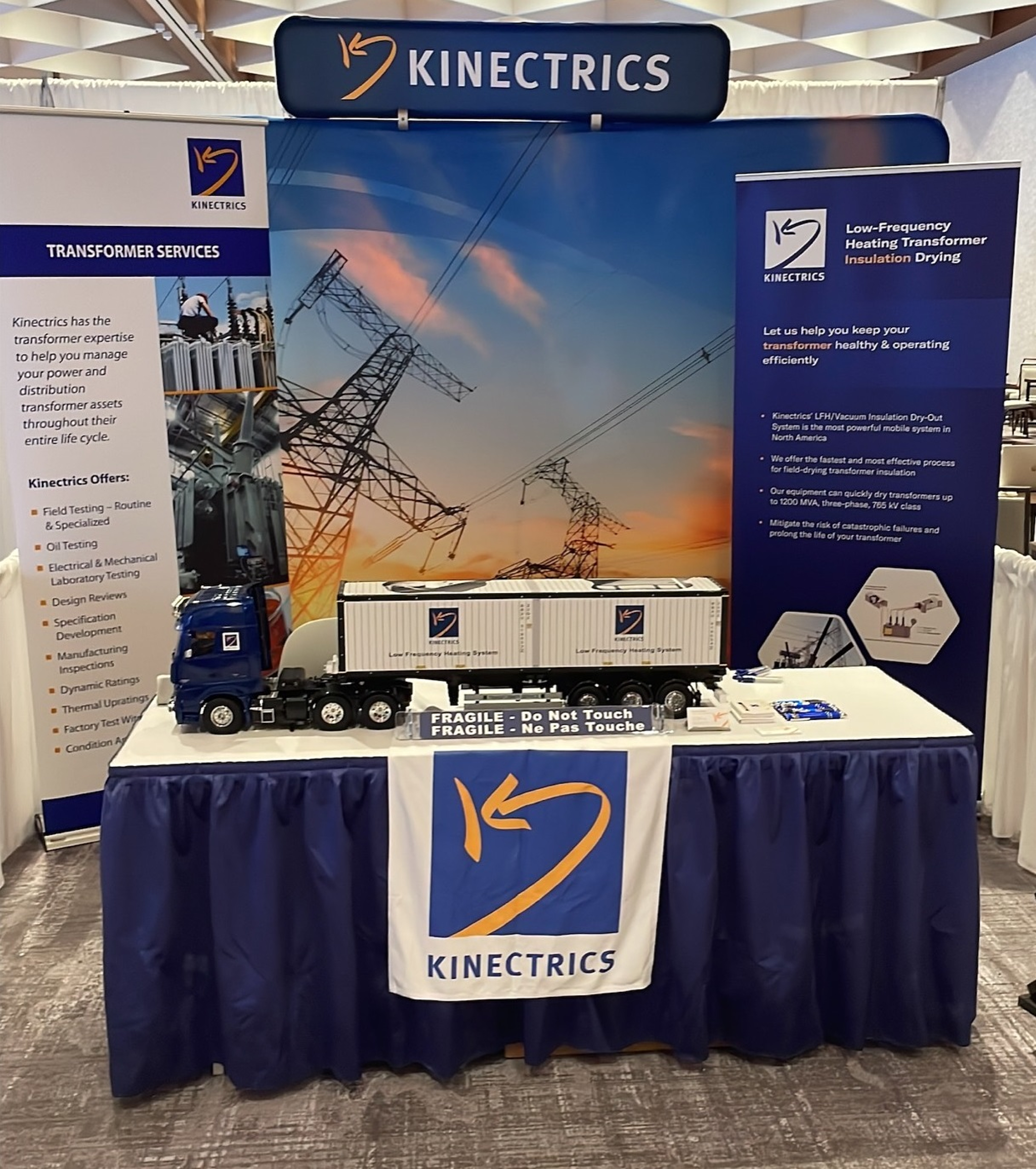 Photograph of Kinectrics booth at International Conference of Doble Clients Industry Expo