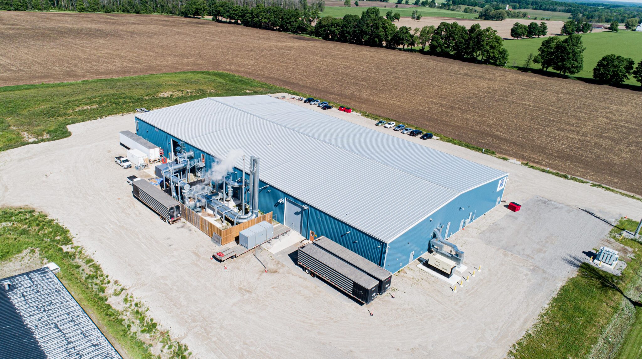 Aerial view of Kinectric's laundry facility