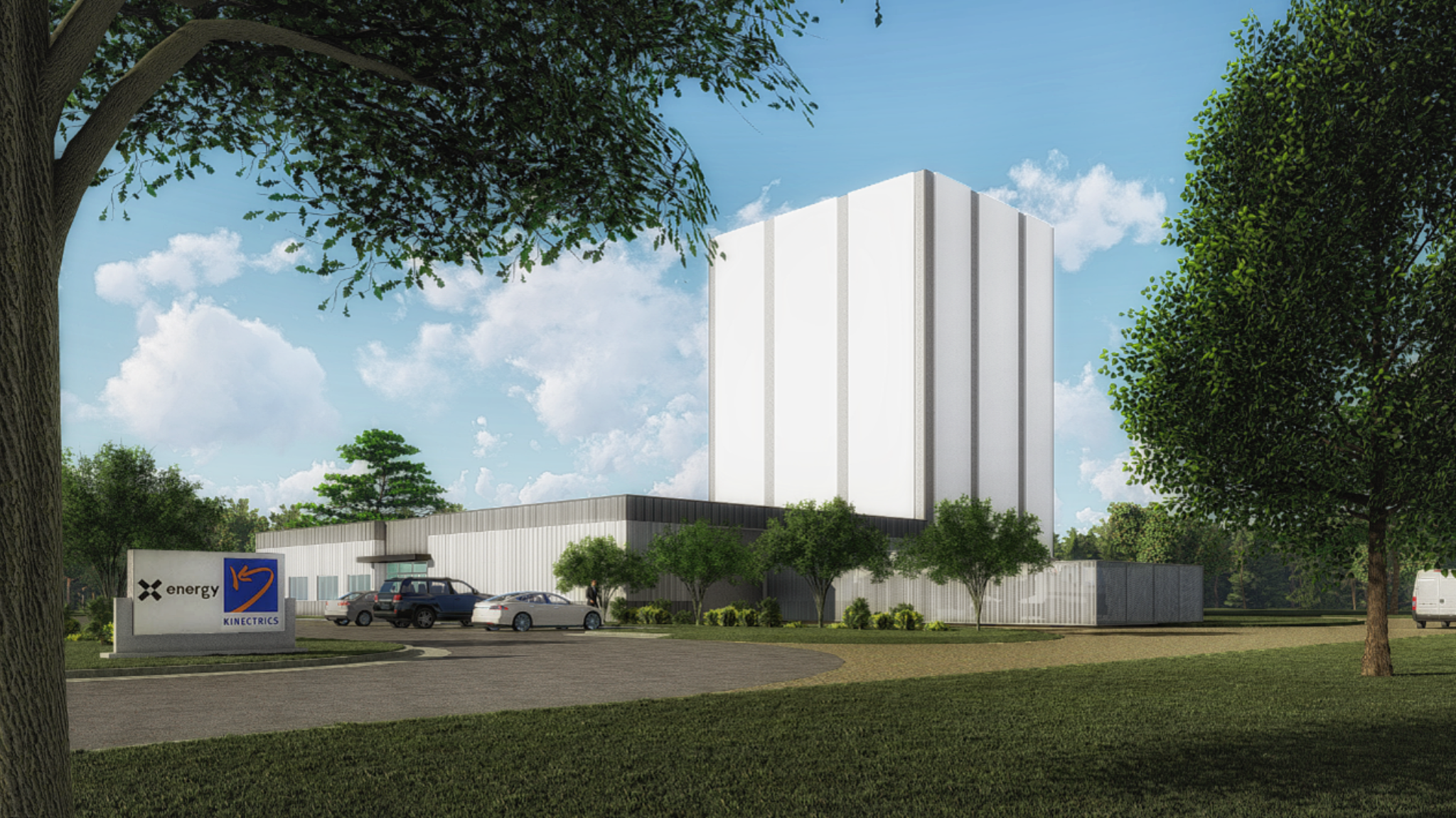 3D render of Kinectrics' helium test facility, image provided by ARCO/Murray
