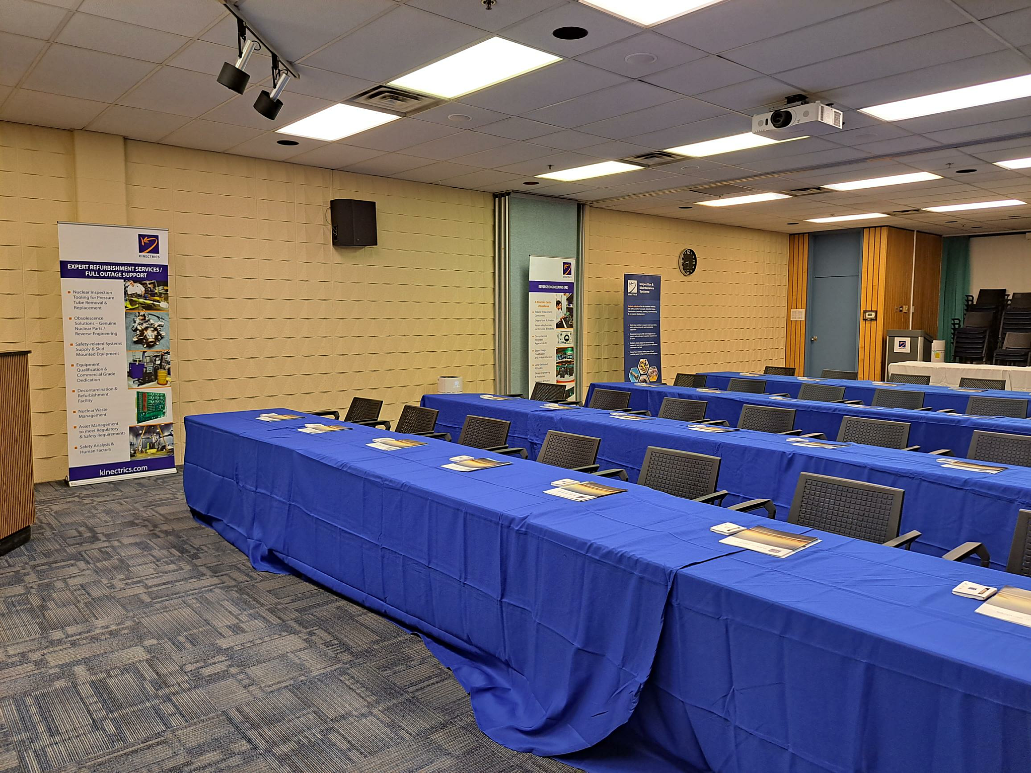 Event hall awaiting guests at the COG suppliers event 2023