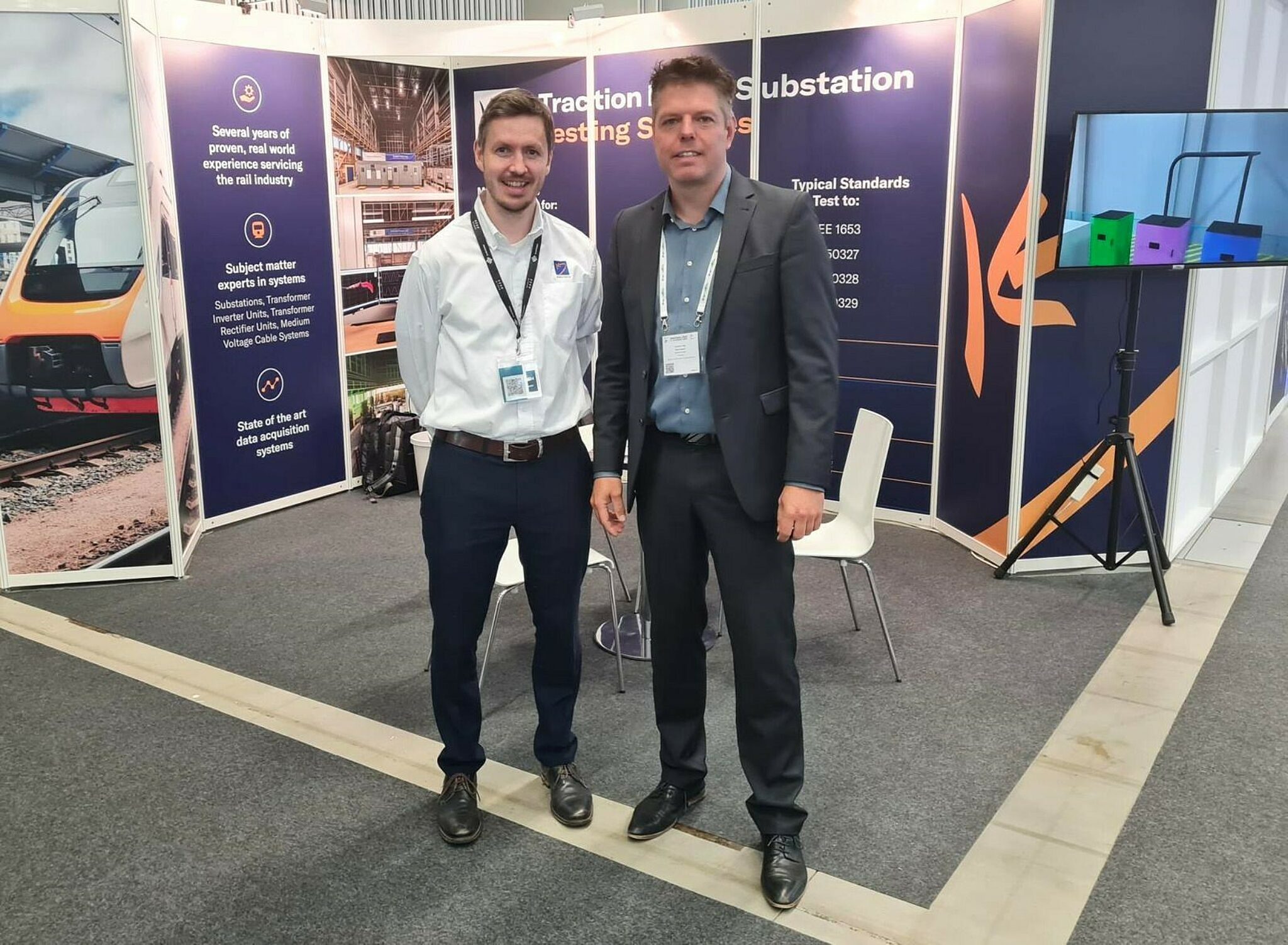 Photograph of Kinectrics representatives at InnoTrans 2022