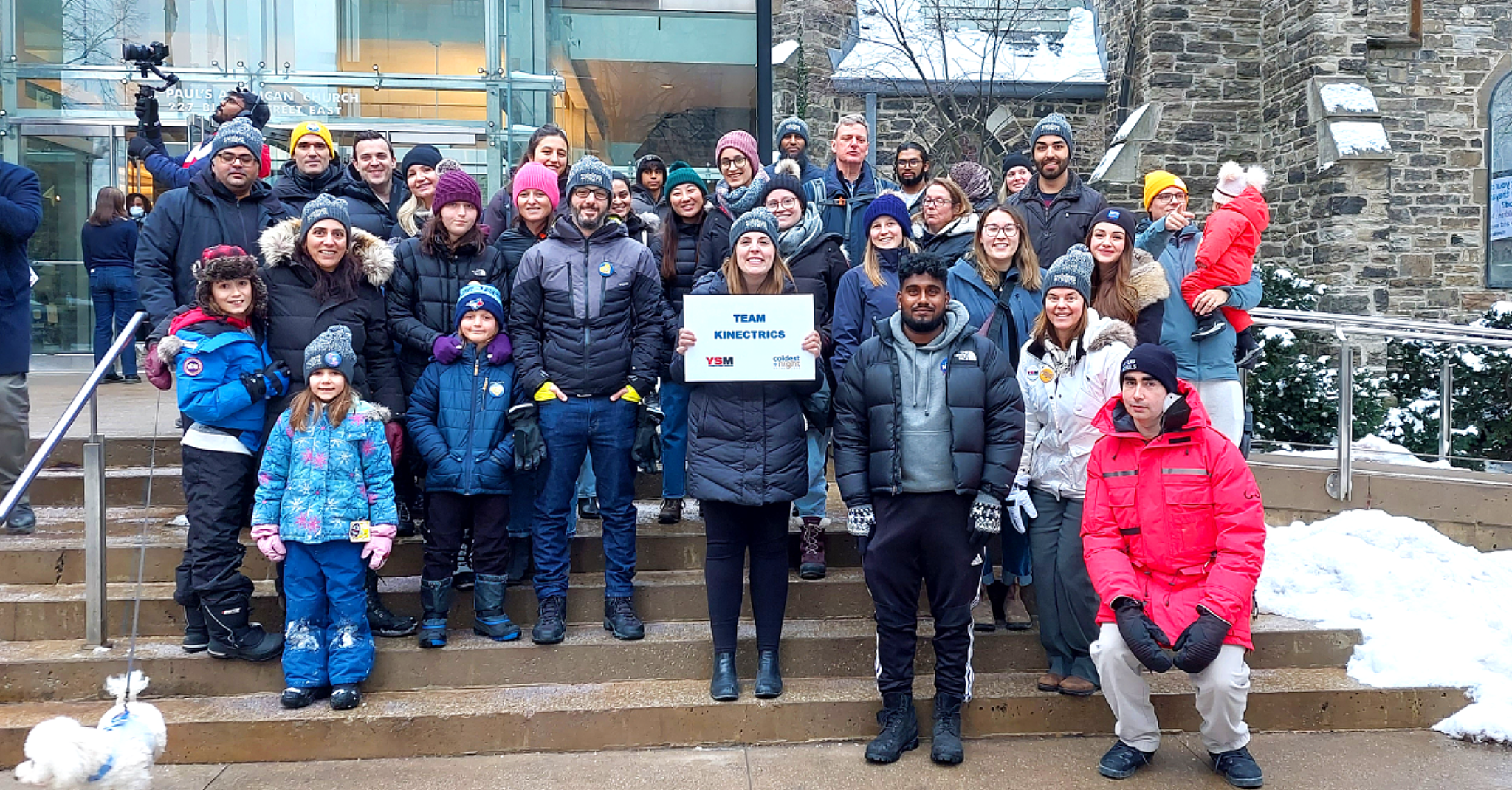 Team Kinectrics participating in yonge street mission coldest night of the year 2023