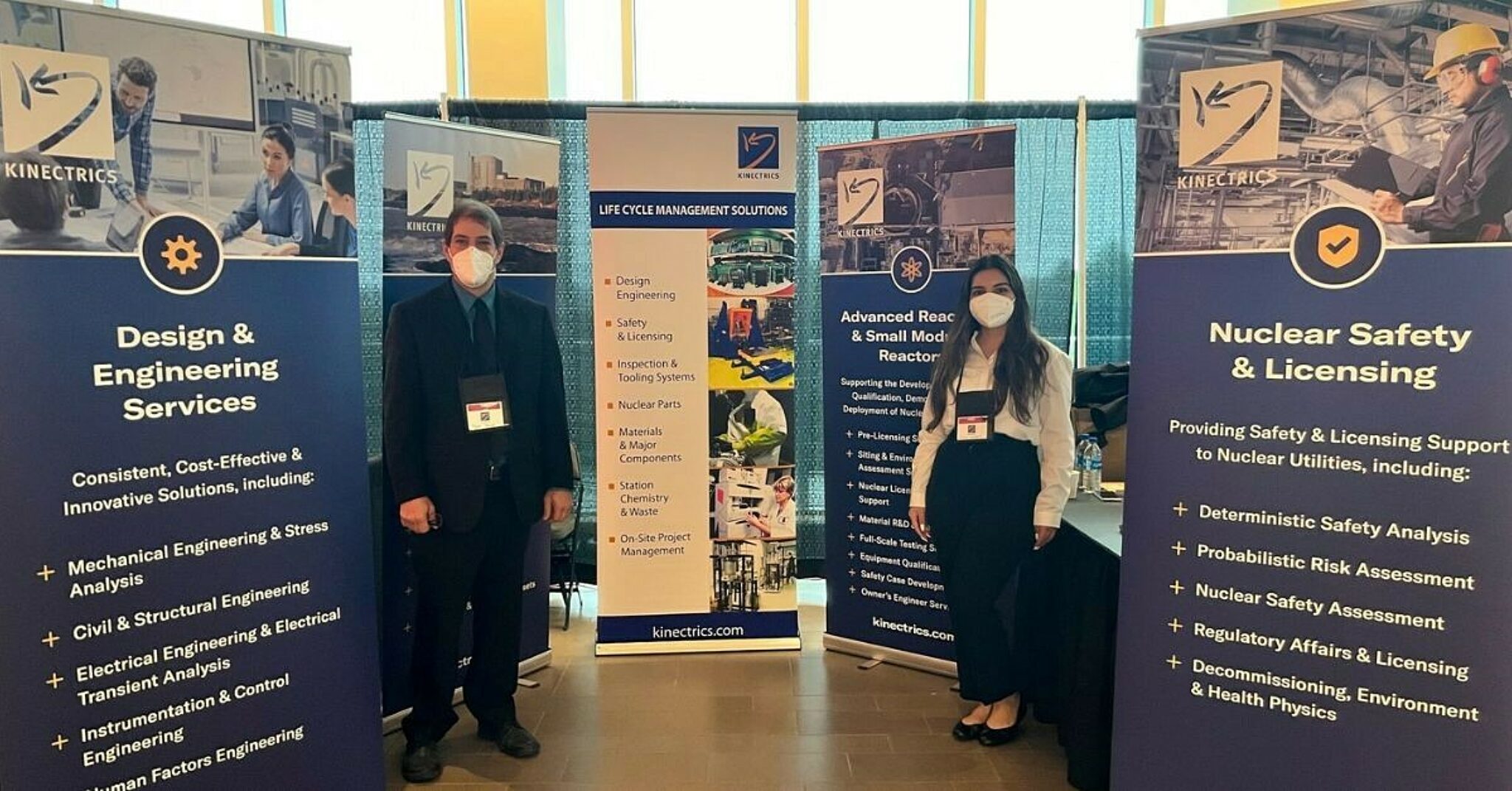 Photograph of Kinectrics representatives at the New Brunswick Career Fair