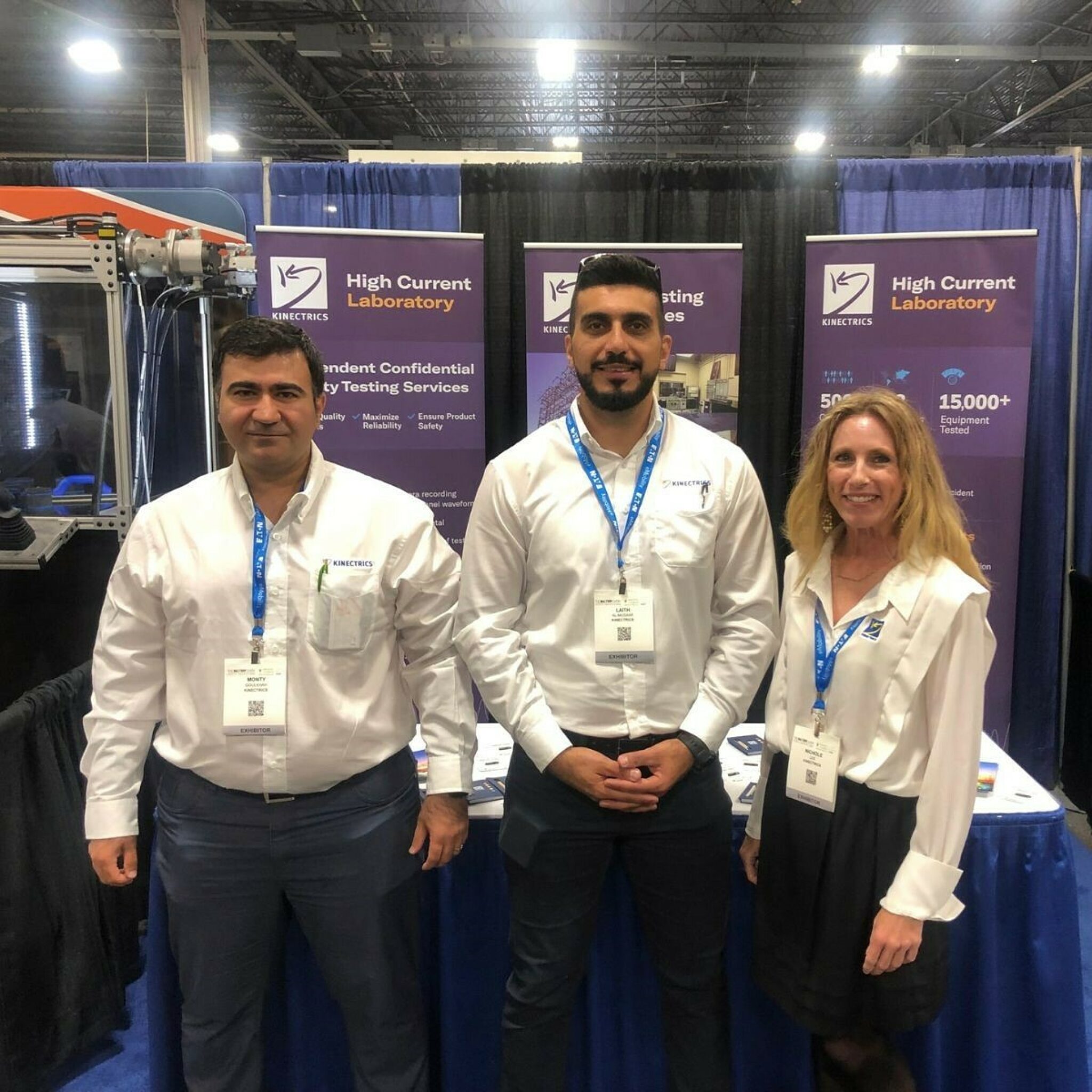 Photograph of Kinectrics representatives at The Battery Show