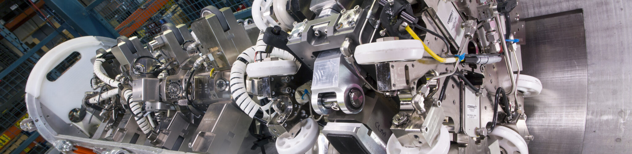 Photograph of the calandria relief duct toolset