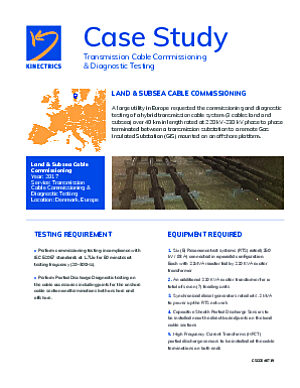 Thumbnail for: Transmission Cable Commissioning & Diagnostic Testing Project