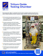 Thumbnail for: Tritium Oxide Testing Chamber - Brochure